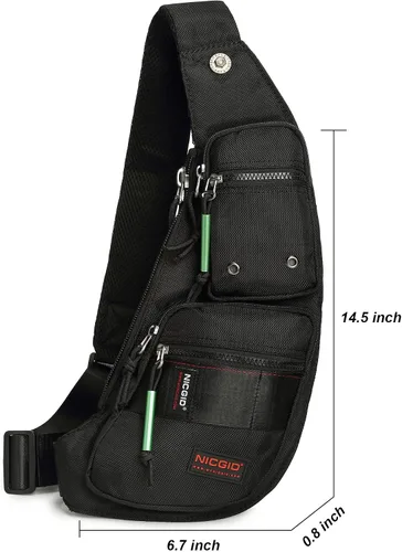 Miniatura 74 de Nicgid Sling Bag - Mochila bandolera para hombre), LYSB01NH075BJ-SPRTSEQIP