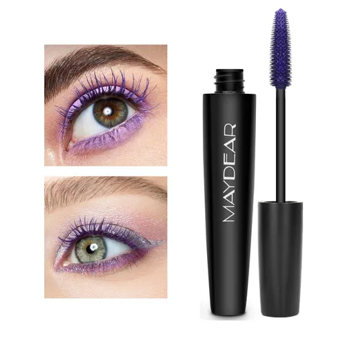 Miniatura 6 de Maydear Juego de rímel de color resistente al agua, de larga duración, libre de crueldad, maquillaje de ojos vegano para mujeres (6 colores)