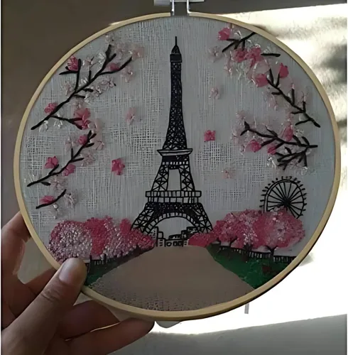 Miniatura 5 de Arte Vita Kit de iniciación de bordado Torre Eiffel París patrón gama completa DIY Principi