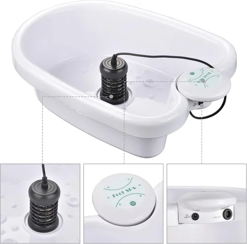 Miniatura 2 de AW máquina de spa para pies y desintoxicación iónica con una bañera de limpieza celular; equipo de salón para el cuidado de la belleza Blanco