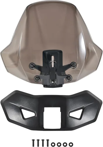 Miniatura 7 de Parabrisas ajustable para todos los modelos Can-Am Ryker, frontal oscuro tintado, a prueba de polvo, duradero, con revestimiento duro, protector
