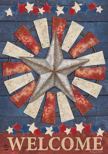 Miniatura 8 de Bandera patriótica de jardín con diseño de estrellas y rayas de 12.5 x 18 pulgadas Briarwood Lane