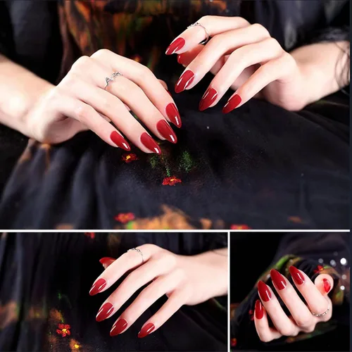 Miniatura 5 de Polvo de uñas cromado rojo, espejo de uñas de Navidad, polvo holográfico, metálico, efecto de espejo, manicura, pigmento con purpurina, decoraciones
