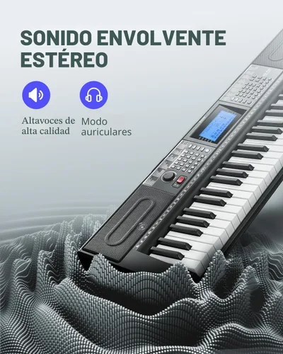 Miniatura 4 de Donner Teclado de Piano de 61 Teclas, Kit de Teclado de Piano Eléctrico con 249 Voces, 249 Ritmos - Incluye Soporte para Piano, Taburete, Micrófono