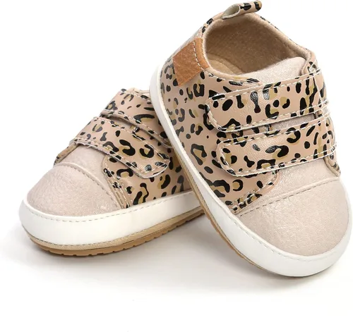 Miniatura 4 de HsdsBebe Baby Boys Girls Casual Sneakers Toddler Pu Leather Rubber Hard Sole Outdoor Slippers Crib First Walkers Shoes