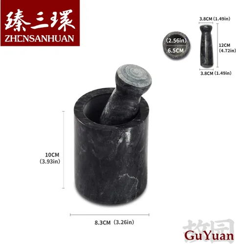 Miniatura 2 de ZhenSanHuan - Mortero de piedra de granito natural y trituradora sólida y duradera (granito) (GuYuan)