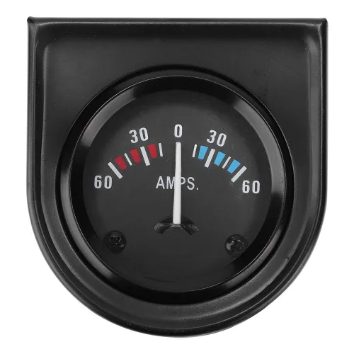 Miniatura 8 de Medidor 60 0 60 Amp Analógico Calibre 2.047 in Ajuste Universal para Vehículos y Aplicaciones Marinas con Pantalla Retroiluminada