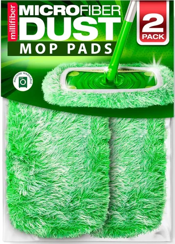 Millifiber Recambios de plumero de alta resistencia para trapeador Swiffer (2 unidades) – Almohadillas reutilizables para barrido en seco (la pala