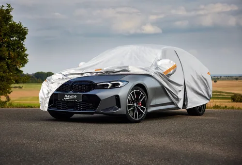 Miniatura 7 de Kayme - Cubierta completa impermeable de 6 capas para automóvil, apta para todo clima, protección para exteriores contra lluvia, rayos ultravioleta