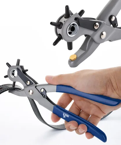 Miniatura 13 de UNCO- Herramienta de perforación de cuero para perforación, 5/64", 3/32", 7/64", 1/8", 5/32", 3/16" 6 Different Hole Sizes, Durable Hole Punch for