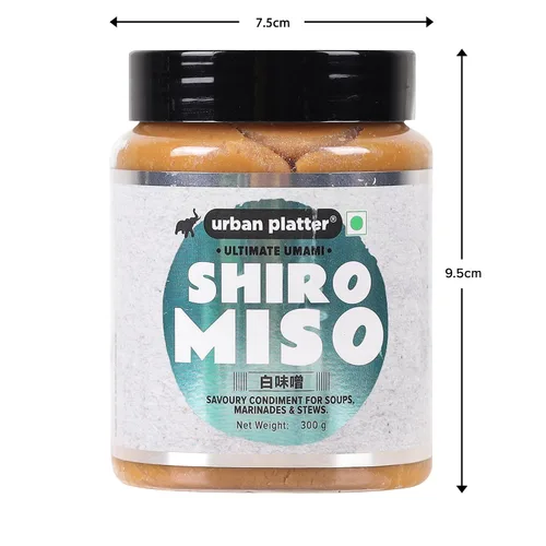 Miniatura 8 de Urban Platter Pasta Shiro Miso 10.58 oz (300g) Miso blanco japonés Soja fermentada Sabor suave, dulce y Umami Perfecto para sopas, ramen
