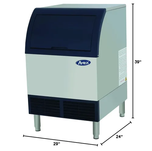Miniatura 2 de ATOSA Máquina comercial para hacer hielo pequeña, condensador refrigerado por aire YR140-AP-161Capacidad de fabricación de hielo 142 lbs/24h 110V