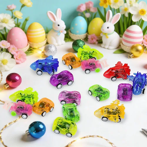 Miniatura 5 de Vileafy 50 mini autos de tracción para niños, bolsas de regalos de cumpleaños, recompensas de aula, recuerdos de fiesta y premios de carnaval