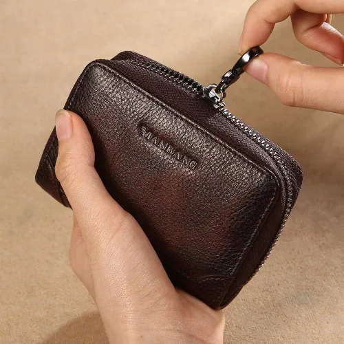 Miniatura 7 de Rfid - Tarjetero de cuero genuino para hombre