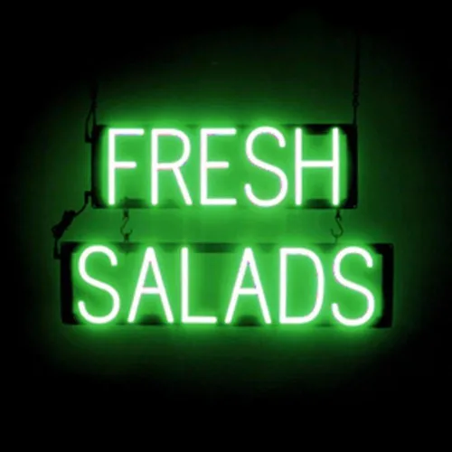 Miniatura 26 de SpellBrite DELI Sign Letrero relacionado con delicatessen con aspecto neón, fuente de luz LED azul 13.4 x 6.3 pulgadas