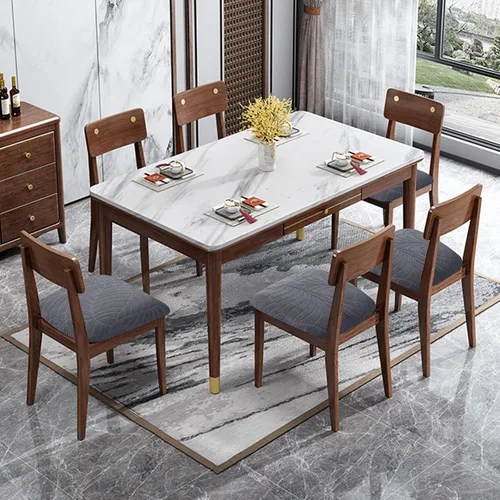 Miniatura 6 de Genina Fundas de asiento impermeables para sillas de comedor, fundas de asiento elásticas para sillas de comedor, extraíbles y lavables, fundas