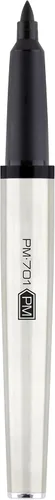 Miniatura 3 de Zebra Pen PM-701 - Marcador permanente, barril de acero inoxidable, punta fina, tinta negra, recargable, paquete de 1 unidad