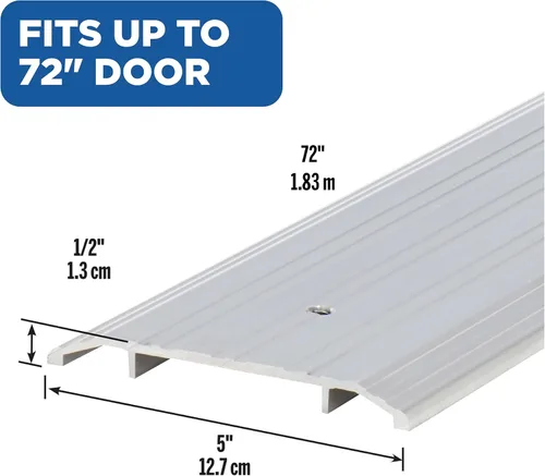 Miniatura 2 de M-D Building Products 68338 Umbral comercial de aluminio de perfil plano: Solución de acceso de entrada duradera y elegante Protección contra