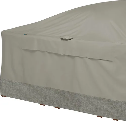 Miniatura 3 de DUCKCOVERS - Funda para mesa redonda y silla de fin de semana resistente al agua con cúpula de pato integrada, 106 x 32 pulgadas, Moon Rock, fundas