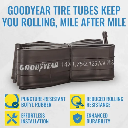 Miniatura 2 de Tubo de Bicicleta Goodyear con Goma de Butilo - Tubos de Bicicleta Confiables para Ciclismo Premium