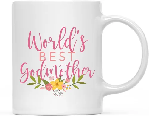 Miniatura 21 de Andaz Press Taza de café de 11 oz, regalo de broma de la mejor abbuela del mundo, diseño floral, paquete de 1