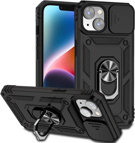 Miniatura 38 de Funda magnética compatible con iPhone 14 Pro de 6.1 pulgadas, funda magnética para iPhone 14 Pro con cubierta de cámara y soporte de grado militar