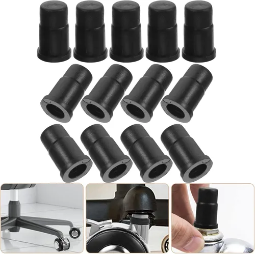 Miniatura 8 de NUOBESTY 40 fundas de repuesto para casquillo de rueda, insertos de vástago de goma de 1.18 x 0.78 pulgadas para sillas de oficina, ruedas, muebles