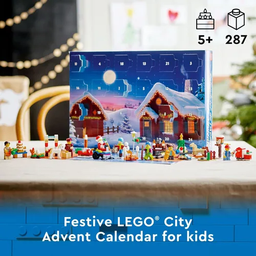 Miniatura 2 de LEGO City - Calendario de Adviento 2022 (60352) - Juego de juguetes de construcción para niños, niños y niñas a partir de 5 años; incluye un tapete