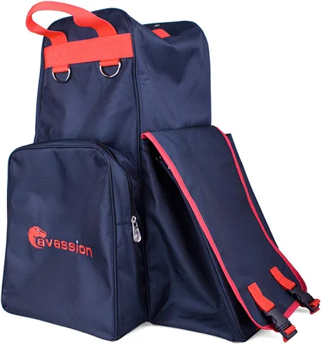 Miniatura 11 de Botas de equitación profesionales llevan bolsas ecuestres duraderas portátiles con compartimento para casco