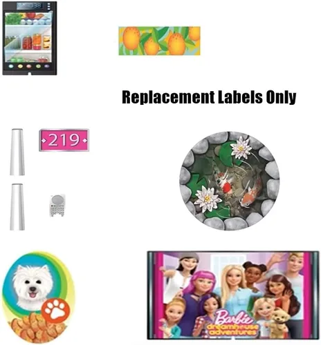 Miniatura 2 de Piezas de repuesto de Barbie Dreamhouse ~ FHY73 – Incluye 9 etiquetas de repuesto para la casa de muñecas Dreamhouse Adventure