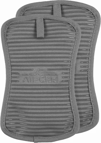 Miniatura 2 de All-Clad Soporte prémium para ollas y almohadilla térmica, (paquete de 2) resistente al calor hasta 500 grados, 100% algodón de 10 x 6.25 pulgadas
