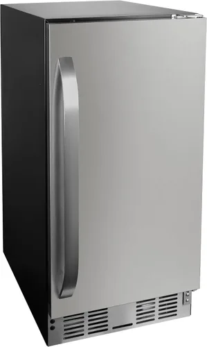 Frigidaire Refrigerador incorporado de 3 pies cúbicos de capacidad, debajo del mostrador, sin escarcha, acero inoxidable