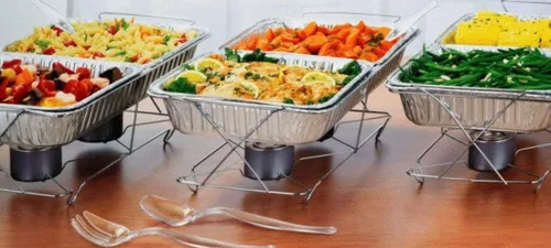 Miniatura 7 de El kit de servicio de fiesta de 24 piezas incluye juego de bufé de platos y utensilios de servir para todo tipo de fiestas y eventos, 3