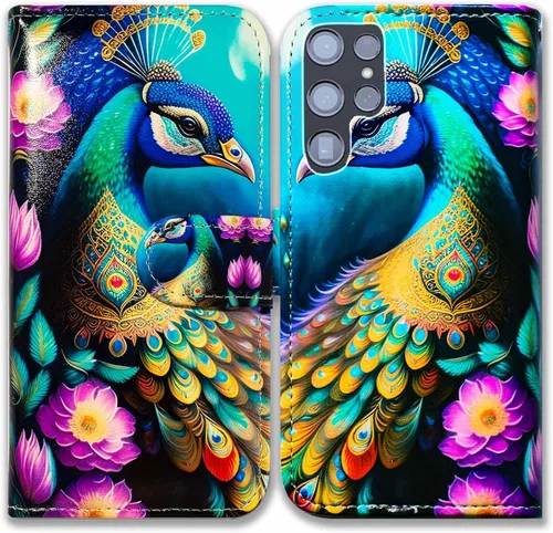 Miniatura 11 de Bcov Funda para Galaxy S22 Ultra, linda libélula de cuero con tapa para teléfono con ranura para tarjetas, soporte para Samsung Galaxy S22 Ultra 5G