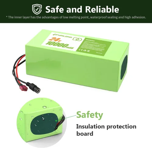 Miniatura 3 de 24V 10Ah Paquete de Energía Universal Recargable con Adaptador de 29.4V 2A BMS de 15A y Diseño Impermeable (Sistemas de 200-500W)