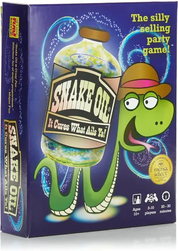 SNAKE OIL - El juego de fiesta de venta tonta - Divertidos juegos de cartas para grupos de 3 a 10 jugadores - Actividad de viaje divertida para