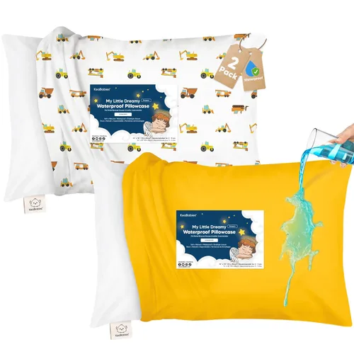 Miniatura 15 de KeaBabies Funda de almohada para niños pequeños de 13 x 18 pulgadas, funda de almohada de algodón orgánico para niños, niñas, funda de algodón suave