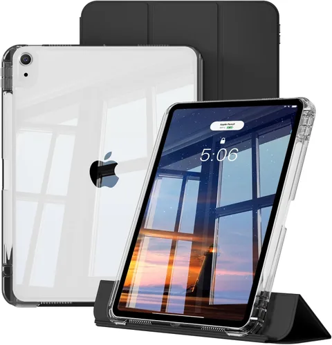 Funda híbrida para iPad Air de 11 pulgadas M3/M2 2025/2024, iPad Air de 5ª/4ª generación 2022/2020 de 10.9 pulgadas con soporte para lápices,