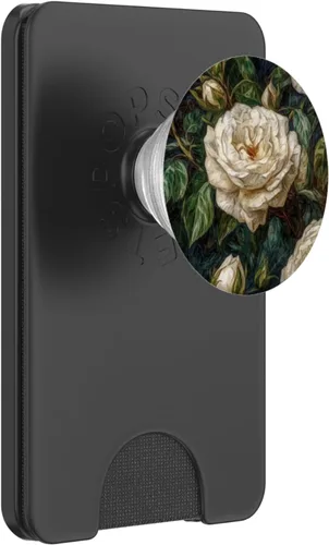 Miniatura 7 de Van Gogh Art - PopSockets con diseño de flores blancas y rosas blancas