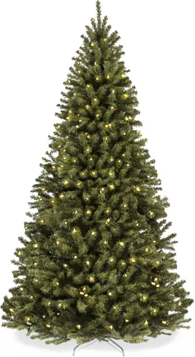 Miniatura 15 de Best Choice Products Artificial Frosted Christmas Tree, 7.5ft Premium Pre-Lit Realistic Spruce Holiday Décor w/Dense Branches, Metal Base – Blue