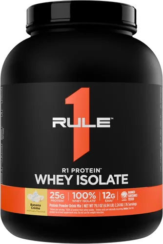 Miniatura 30 de Rule 1 R1 Proteína de suero aislada - con 25g de proteína y 6g de BCAA exclusivamente de fuentes aisladas e hidrolizadas para la recuperación