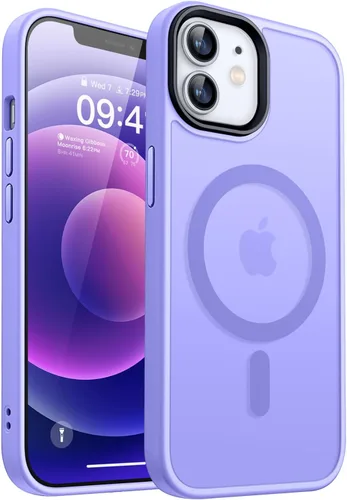 Miniatura 14 de CANSHN - Funda transparente compatible con iPhone 12/iPhone 12 Pro [Protección contra caídas de grado militar] No amarillea, funda protectora a