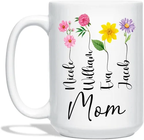 Miniatura 9 de Taza personalizada para mamá, taza de café personalizada con nombre, idea de regalo para mamá, regalo para mamá, taza para mamá, taza para mamá