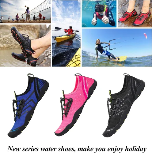 Miniatura 7 de Kararao Mens Womens Water Shoes Quick Dry Swim Shoes Beach Shoes Pool Surfing Aqua Sports