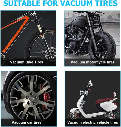 Miniatura 6 de Mandark Kit de 45 piezas de reparación de neumáticos de automóvil, herramientas resistentes de reparación con tapones para neumáticos para reparar