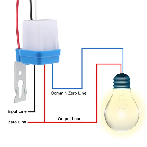 Miniatura 6 de Interruptor de fotocélula de 12 V 10 A, interruptor automático de sensor de luz de fotocélula de encendido/apagado automático, interruptor de luz a