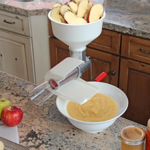 Miniatura 6 de Johnny Apple Fabricante de Salsa de Manzana, Fabricante de Salsa de Tomate, Elimina Pieles y Semillas de los Productos, Modelo 250 Colador