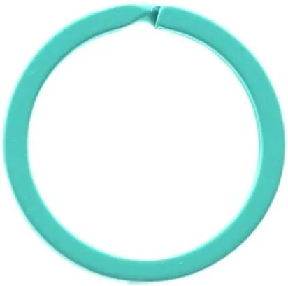 Miniatura 15 de 10 unids 1.181 in redondo DIY metal llavero anillo dividido unisex llavero joyería fabricación accesorios Findngs, Verde militar