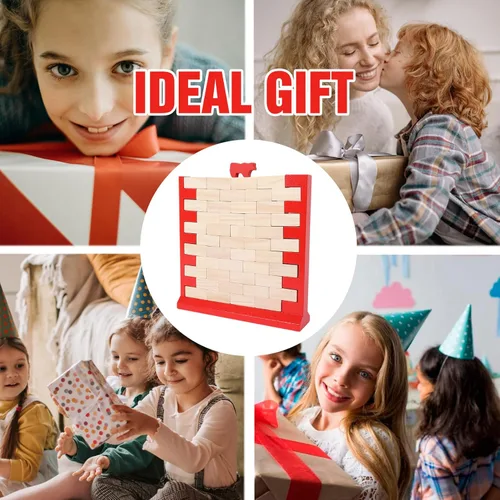 Miniatura 7 de GOTHINK Juego de pared de ladrillo, divertido juego familiar para niños y niñas, desarrolla habilidades y estrategia, perfecto para fiestas