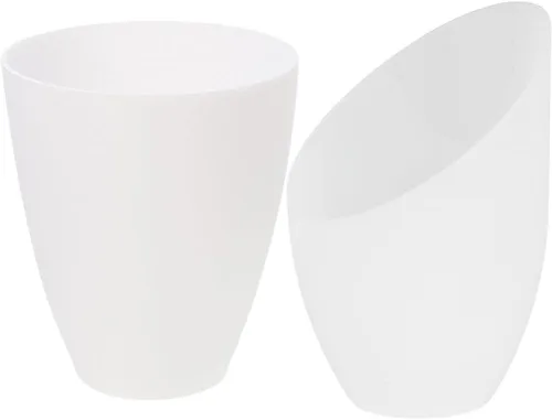 SEWACC 2 unids pantalla de herradura inclinada lámpara de cabeza plana pantalla pantalla plástico blanco pantallas reemplazo lámpara de pie